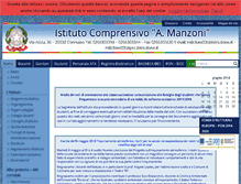 Tablet Screenshot of icmanzonicormano.gov.it